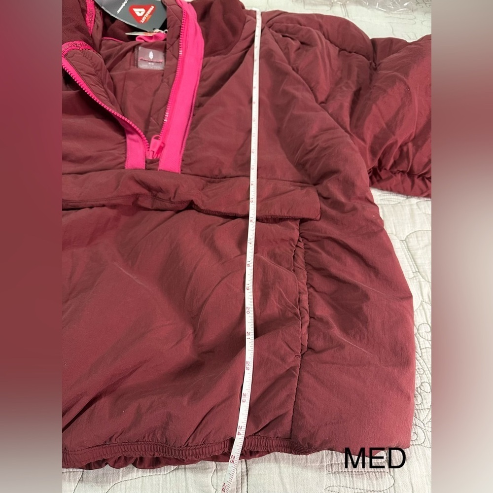NWT FP Movement In A Pillow Water Resistant Packable Puffer Anorak Sour Cherry - Picture 15 of 16